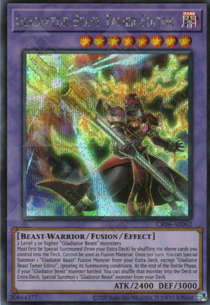 CR06-AE062 Gladiator Beast Tamer Editor (SER)