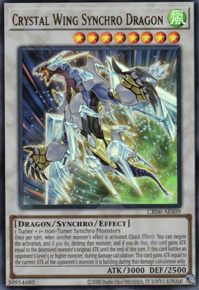CR06-AES09 Crystal Wing Synchro Dragon (UR)