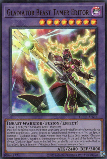CR06-AES14 Gladiator Beast Tamer Editor (UR)