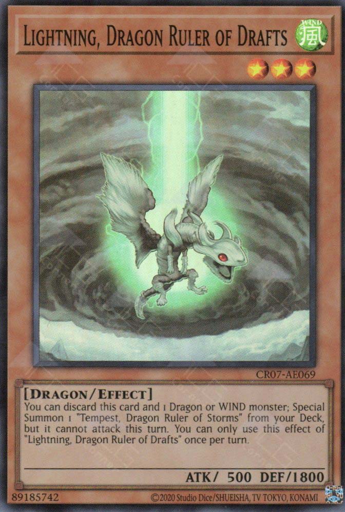 CR07-AE069 Lightning, Dragon Ruler of Drafts (SR)