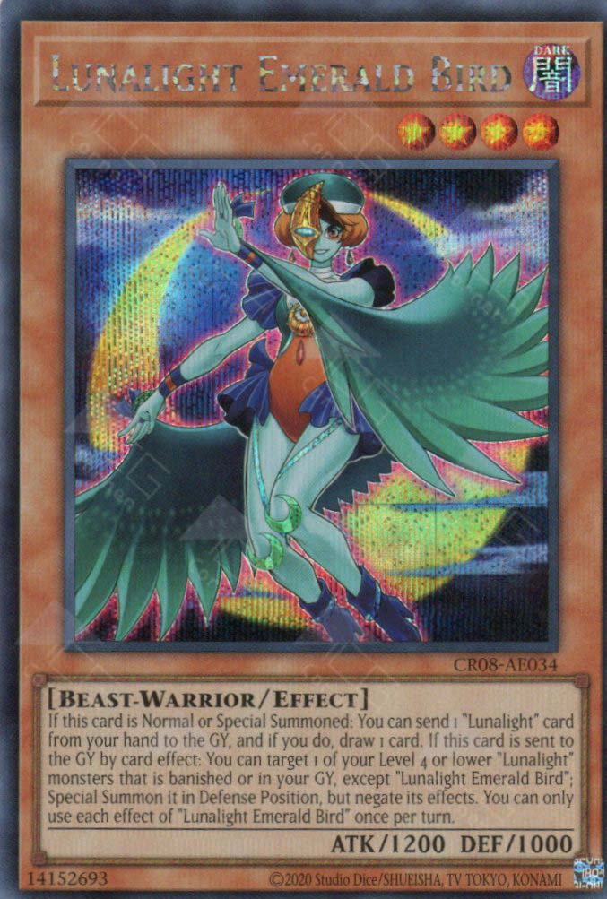 CR08-AE034 Lunalight Emerald Bird (SER)