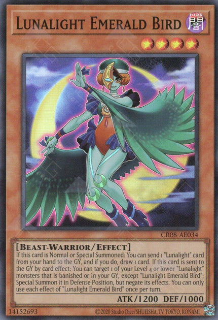 CR08-AE034 Lunalight Emerald Bird (SR)