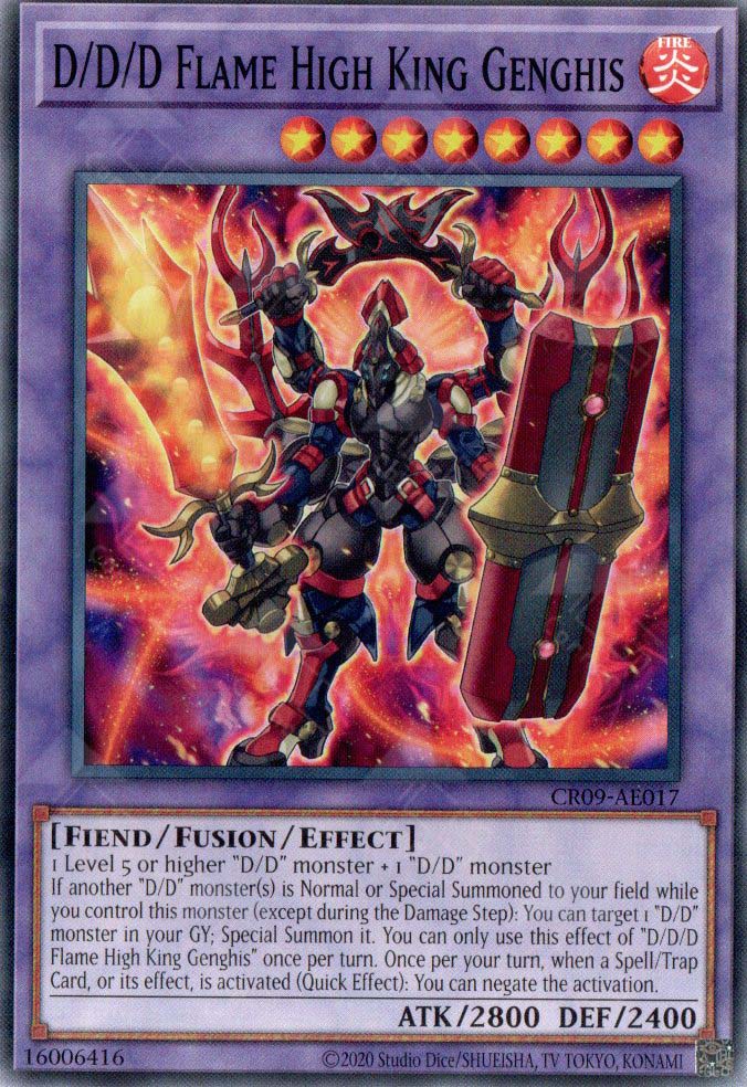 CR09-AE017 D/D/D Flame High King Genghis (N)