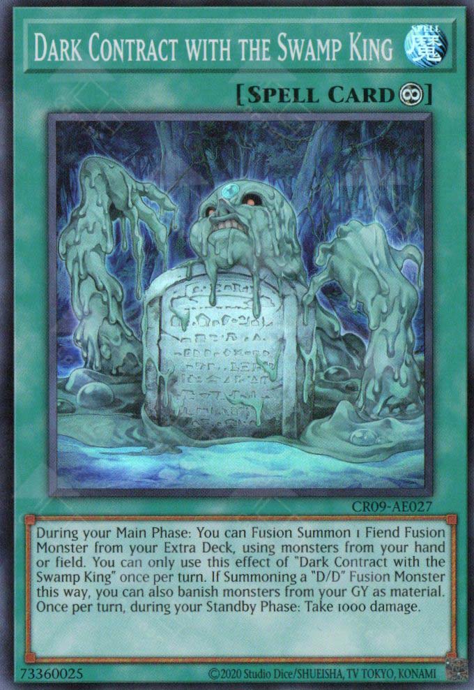CR09-AE027 Dark Contract with the Swamp King (SR)