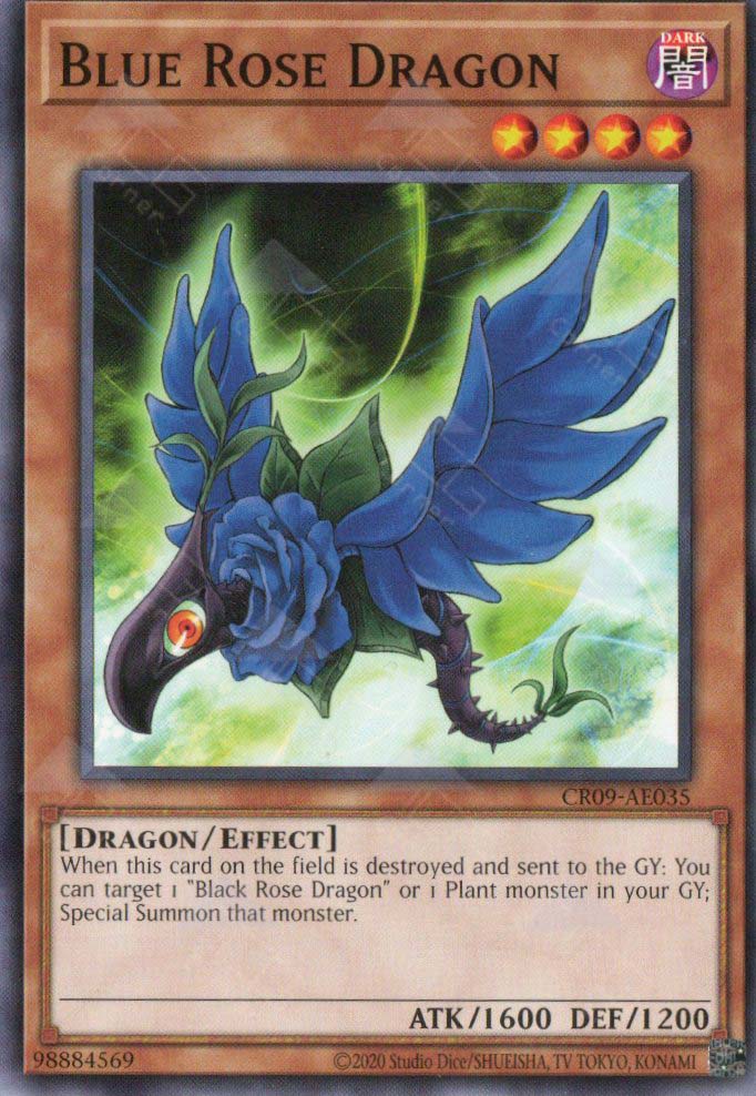 CR09-AE035 Blue Rose Dragon (N)