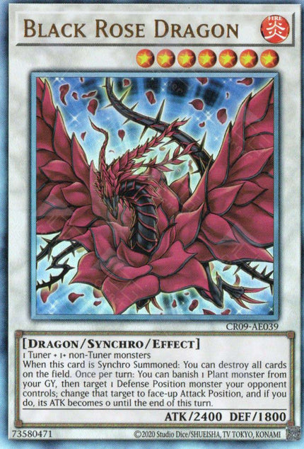 CR09-AE039 Black Rose Dragon (UL)