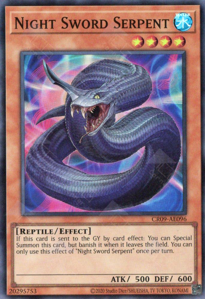 CR09-AE096 Night Sword Serpent (SR)