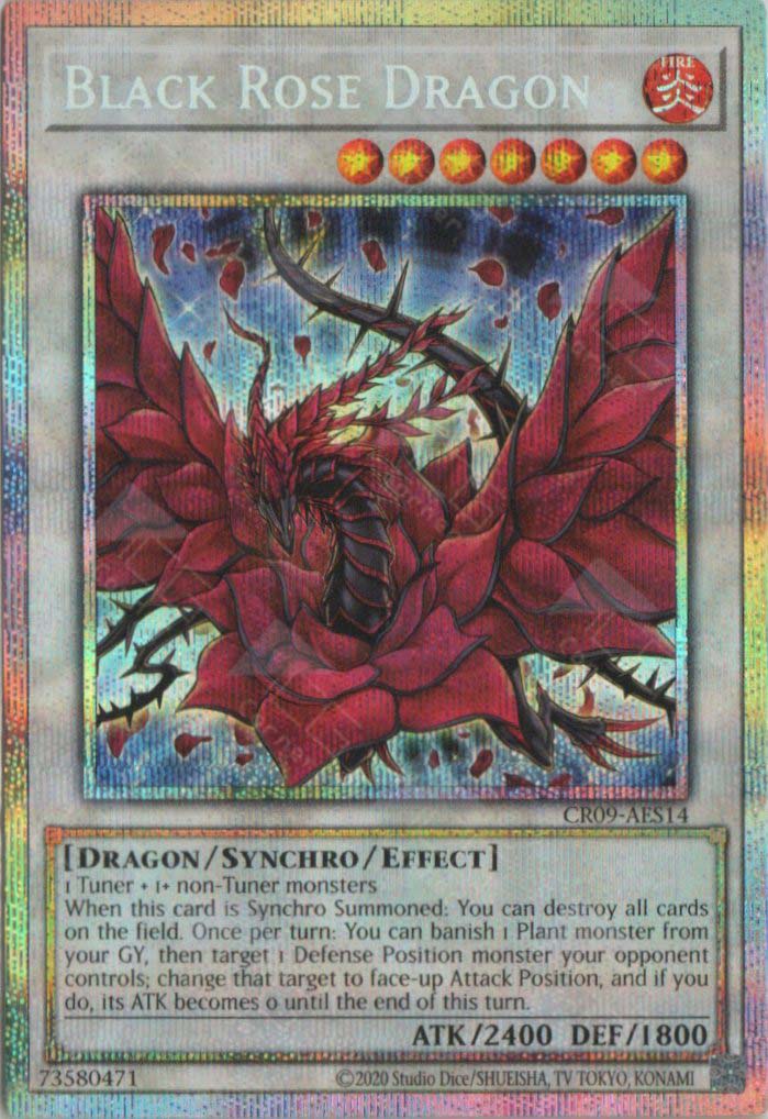 CR09-AES14 Black Rose Dragon (PSER) (Status B)