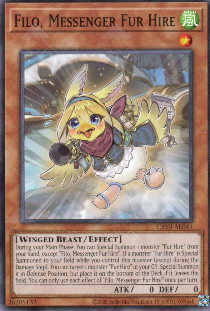 CR10-AE041 Filo, Messenger Fur Hire (N)