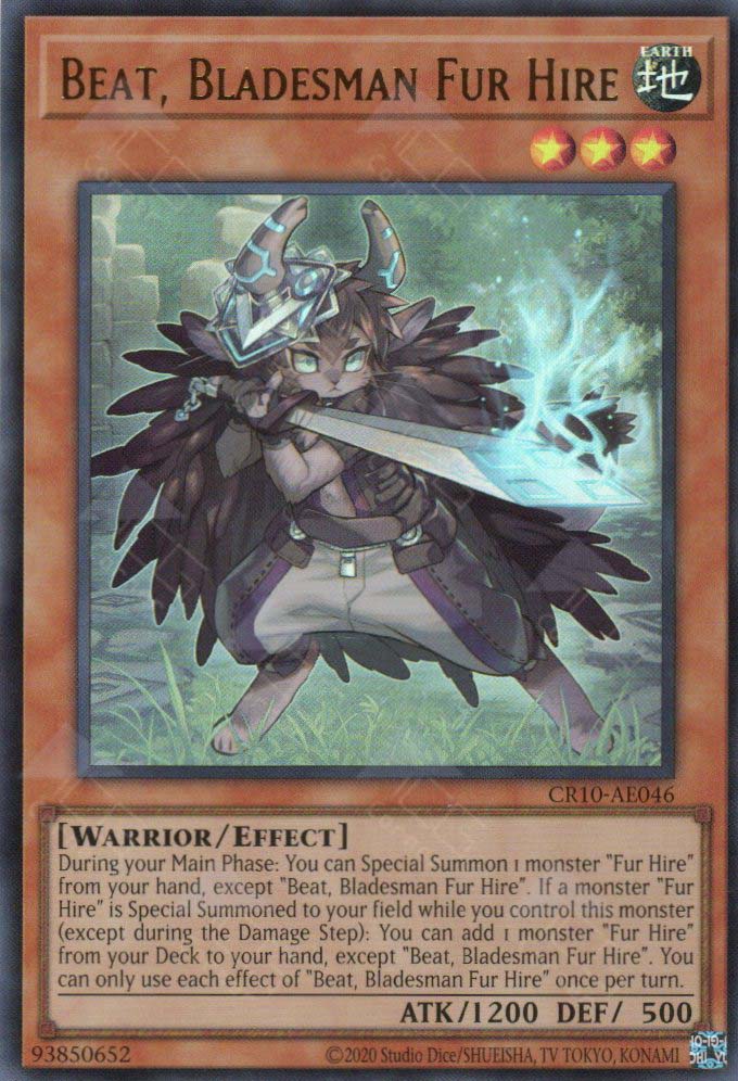 CR10-AE046 Beat, Bladesman Fur Hire (UR)