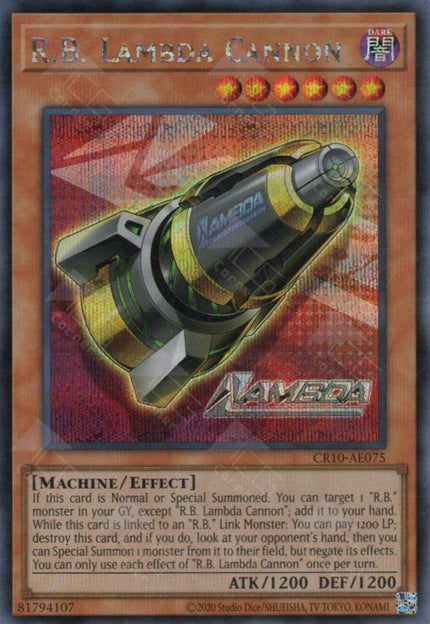 CR10-AE075 R.B. Lambda Cannon (SER)