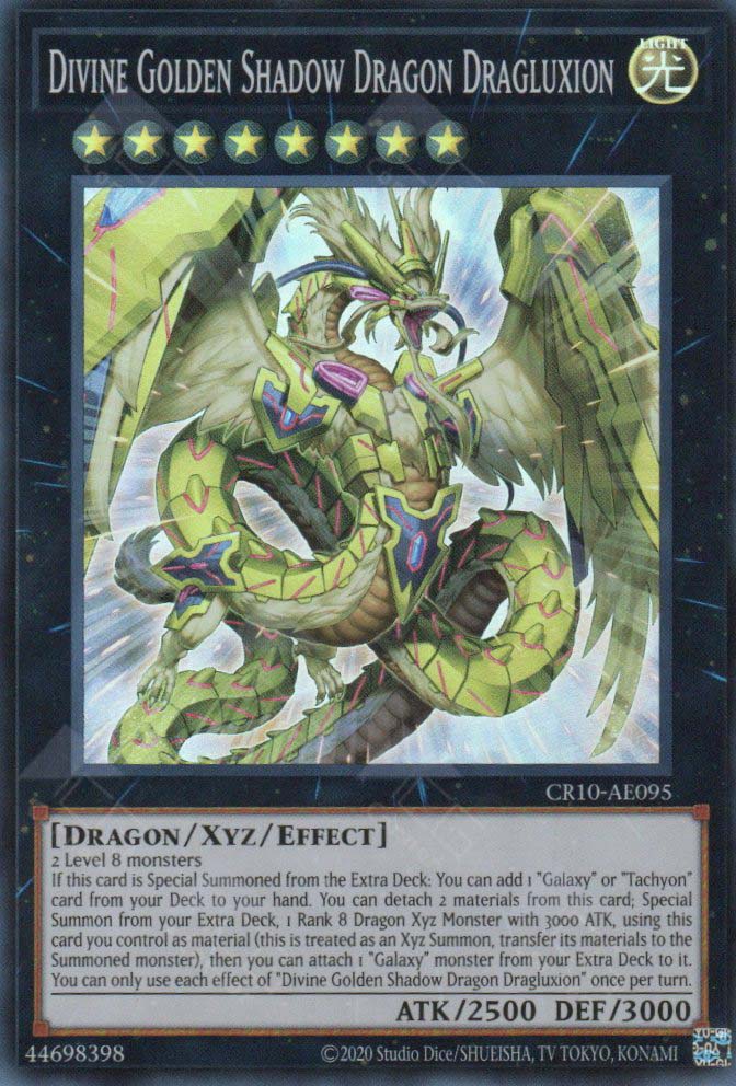 CR10-AE095 Divine Golden Shadow Dragon Dragluxion (SR)