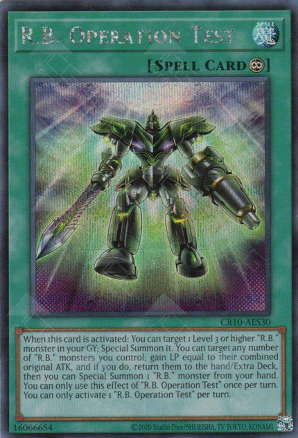 CR10-AES30 R.B. Operation Test (SER)
