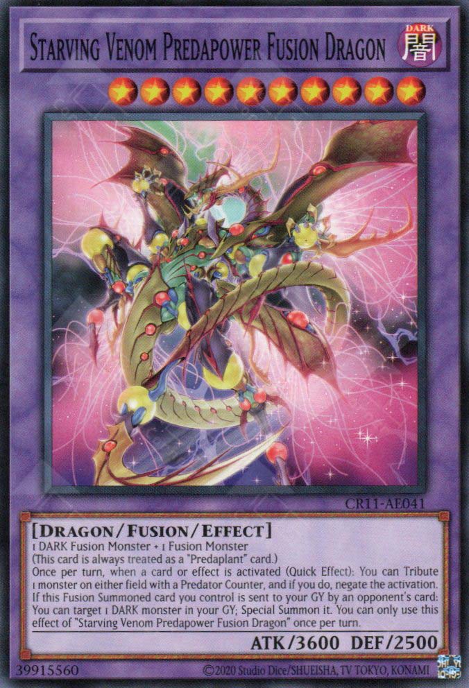 CR11-AE041 Starving Venom Predapower Fusion Dragon (N)