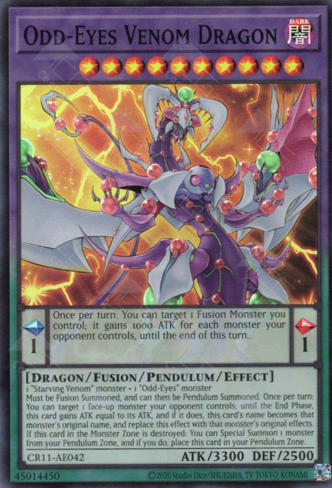 CR11-AE042 Odd-Eyes Venom Dragon (SR)