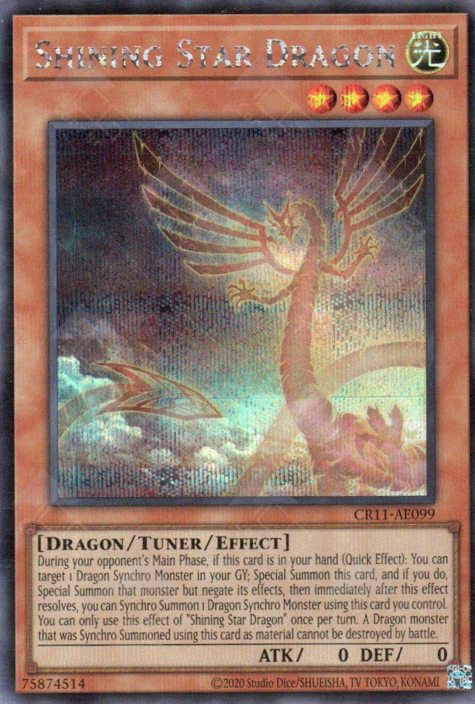 CR11-AE099 Shining Star Dragon (SER)