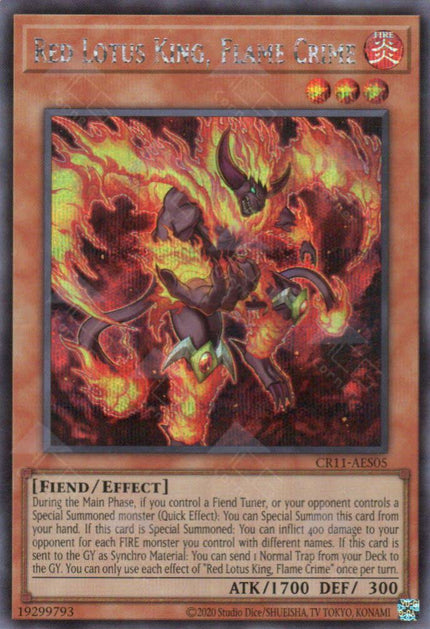 CR11-AES05 Red Lotus King, Flame Crime (SER)