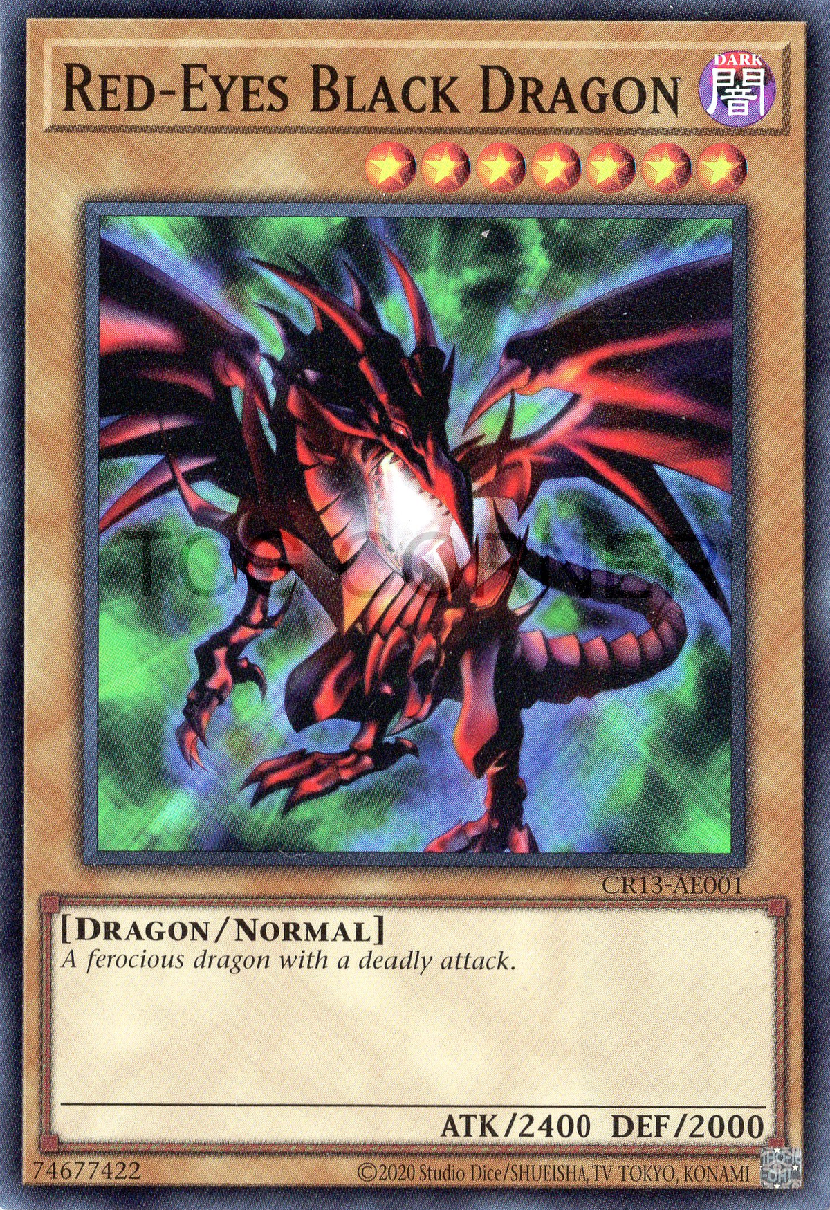 CR13-AE001 Red-Eyes Black Dragon (SR)