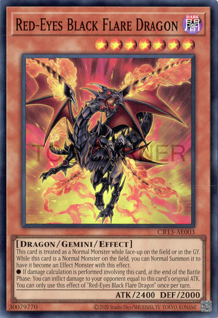 CR13-AE003 Red-Eyes Black Flare Dragon (SR)