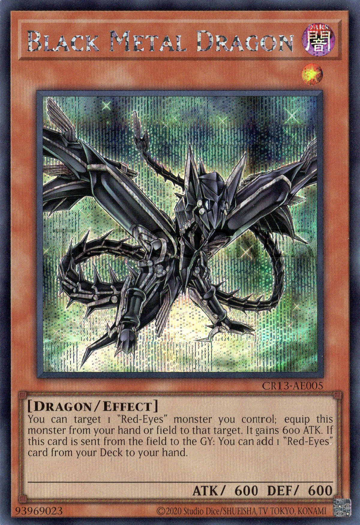 CR13-AE005 Black Metal Dragon (SER)