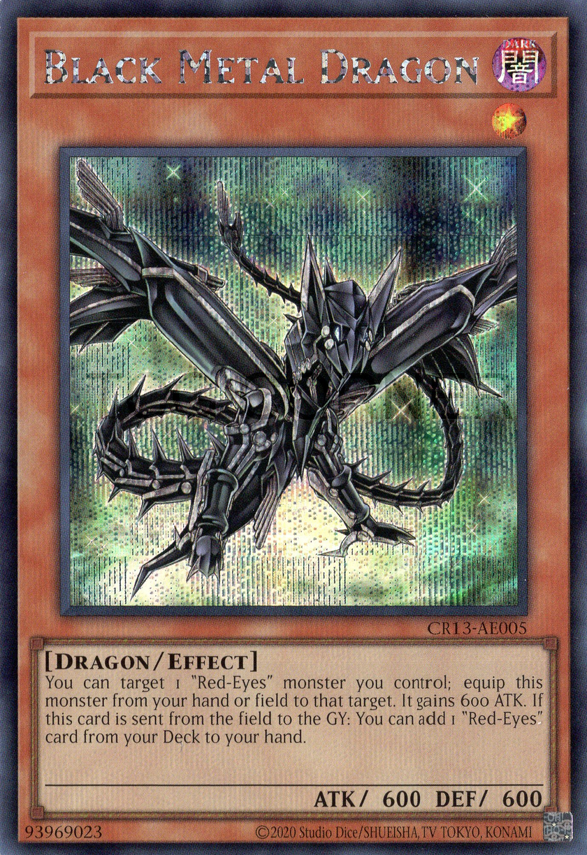 CR13-AE005 Black Metal Dragon (SER)
