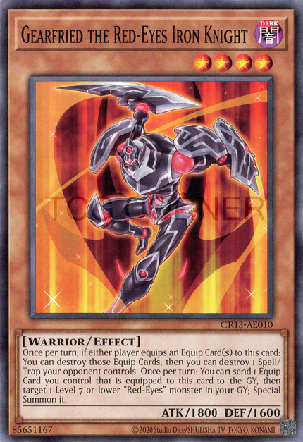 CR13-AE010 Gearfried the Red-Eyes Iron Knight (N)