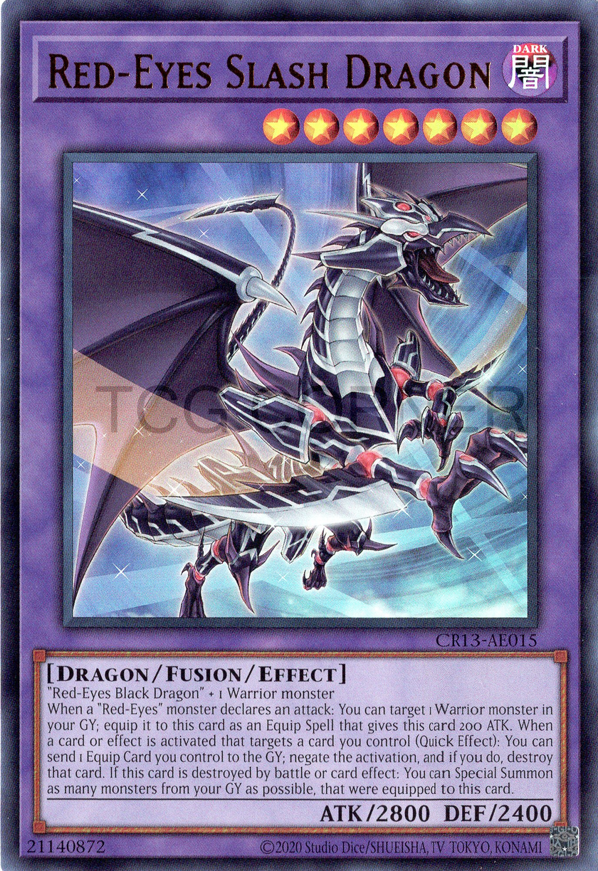 CR13-AE015 Red-Eyes Slash Dragon (UR)