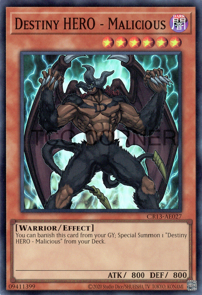 CR13-AE027 Destiny HERO - Malicious (SR)