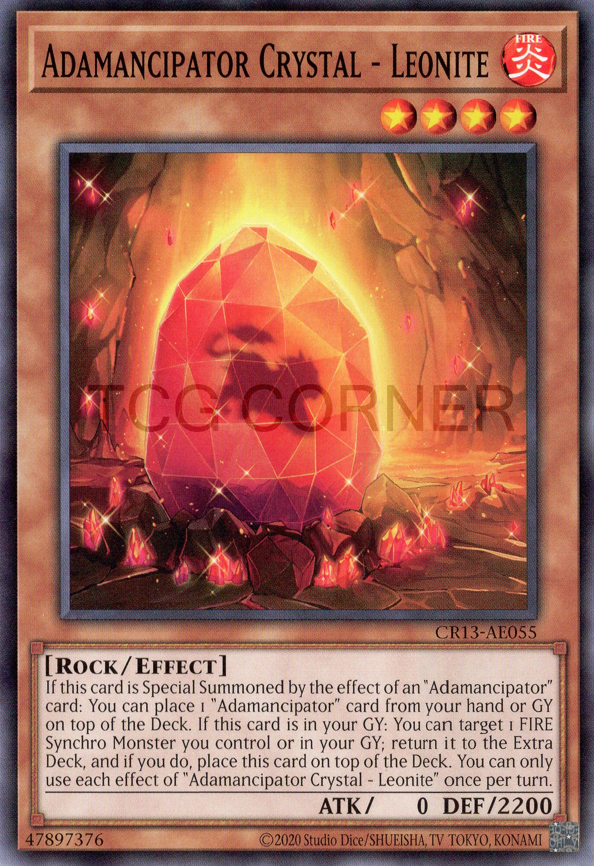 CR13-AE055 Adamancipator Crystal - Leonite (N)