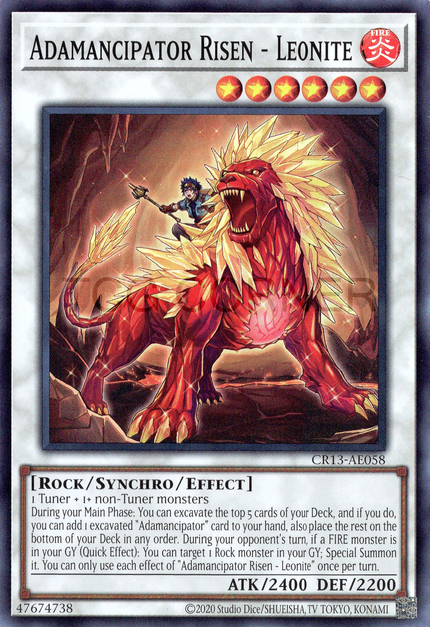 CR13-AE058 Adamancipator Risen - Leonite (SR)