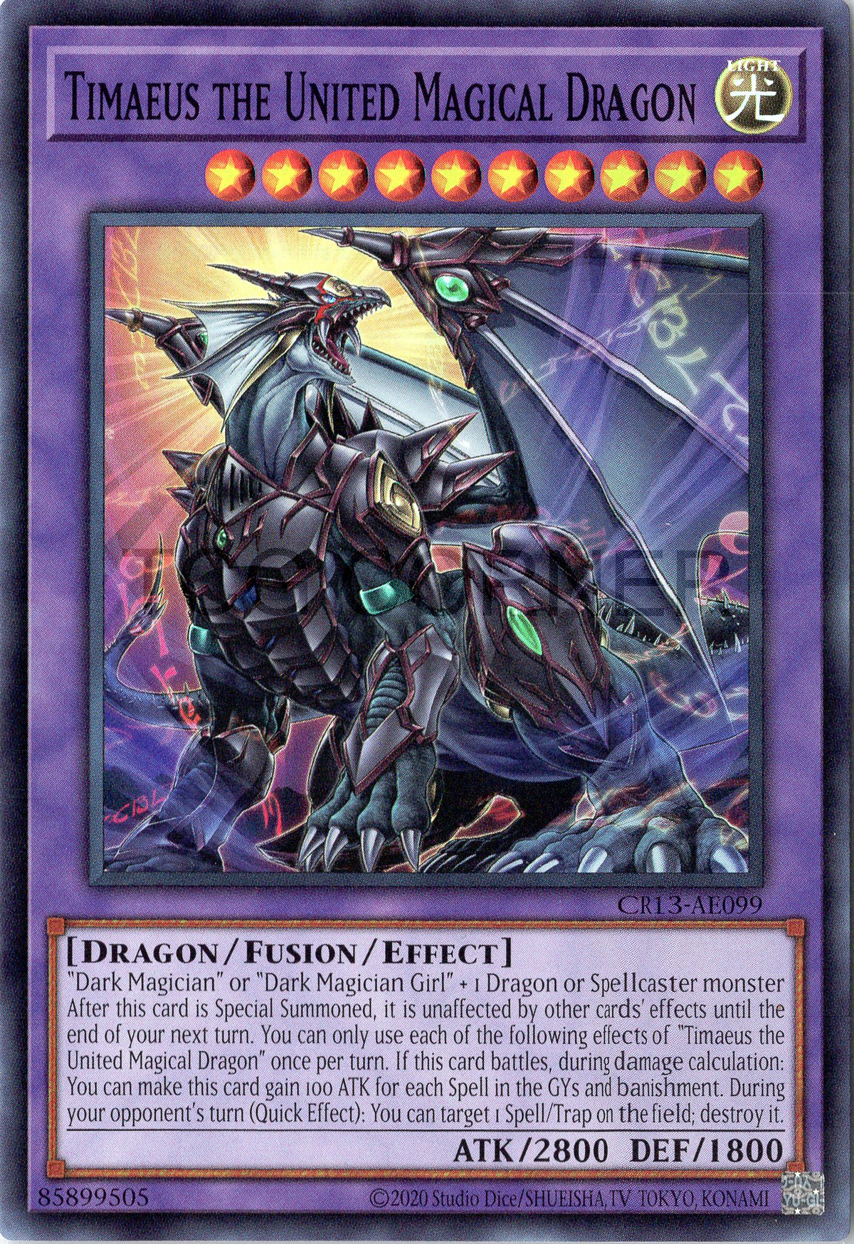 CR13-AE099 Timaeus the United Magical Dragon (SR)