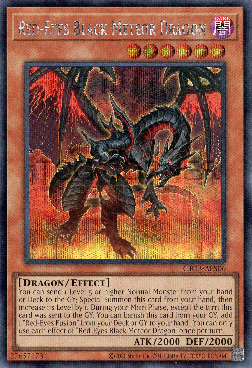 CR13-AES06 Red-Eyes Black Meteor Dragon (SER)