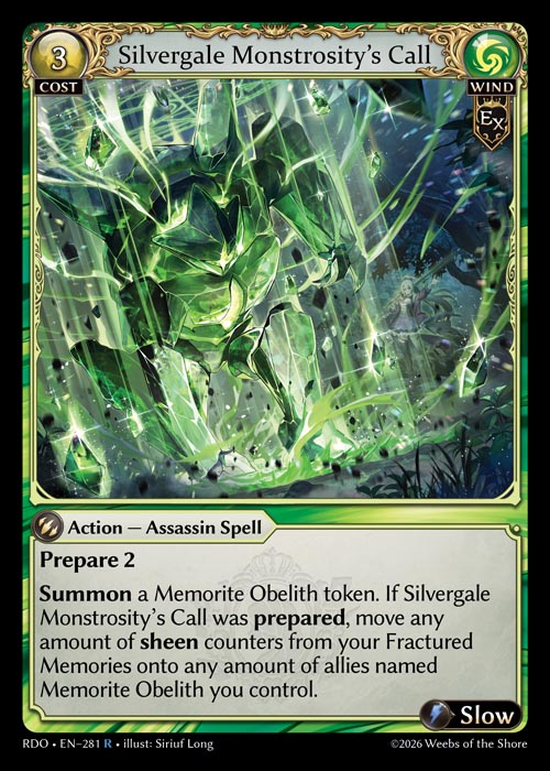 RDO-281 Silvergale Monstrosity's Call (Rare)