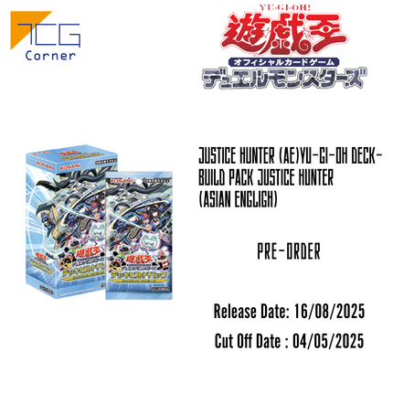 Yu-Gi-Oh! Official Card Game Duel Monsters DECK-BUILD PACK Justice Hunter (AE) Pre-Order