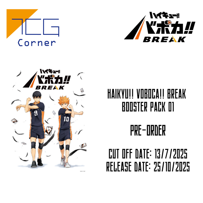 Haikyu!! Voboca!! BREAK  Booster Pack 01 Pre-order