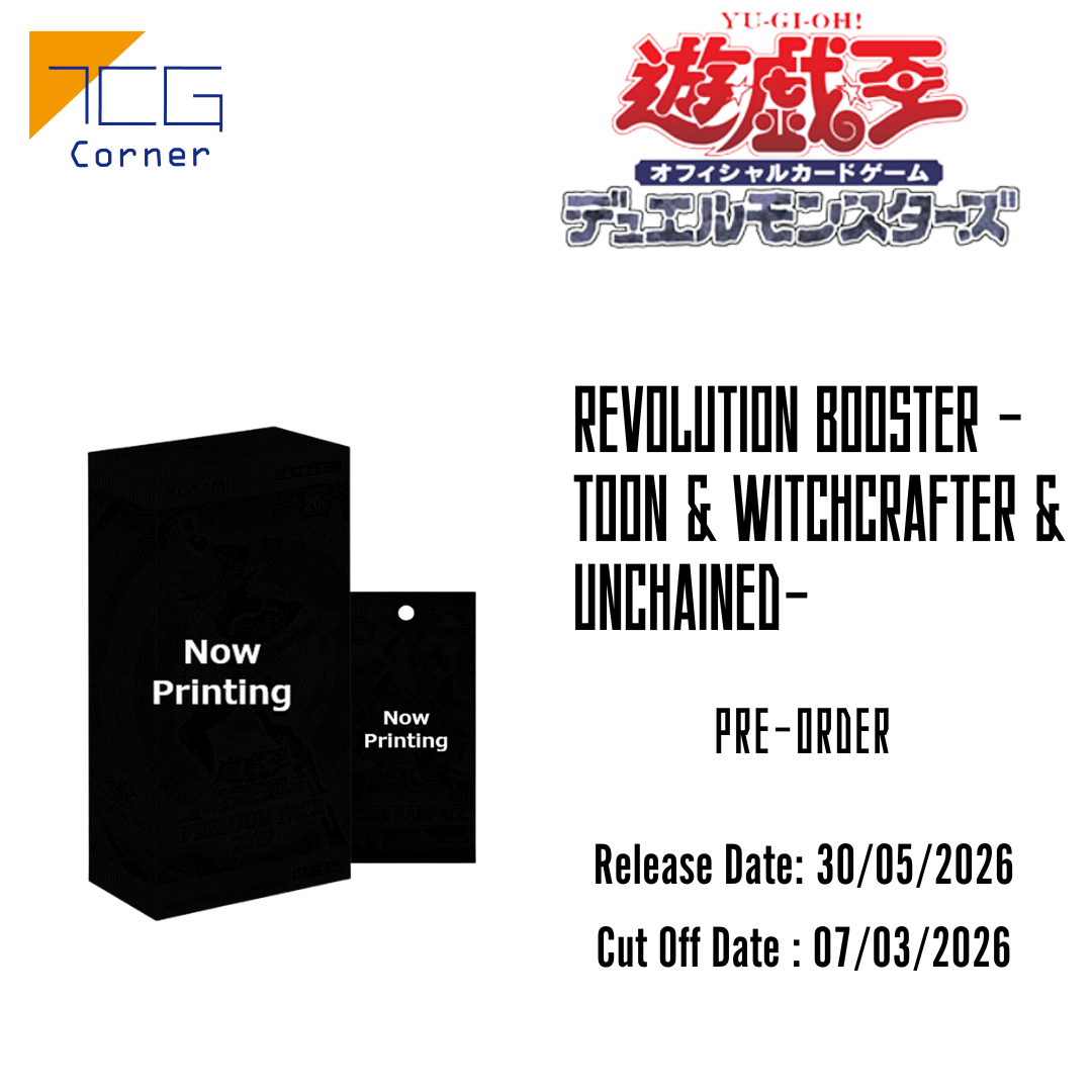 Yu-Gi-Oh! Official Card Game Duel Monsters REVOLUTION BOOSTER -Toon & Witchcrafter & Unchained- Pre-Order