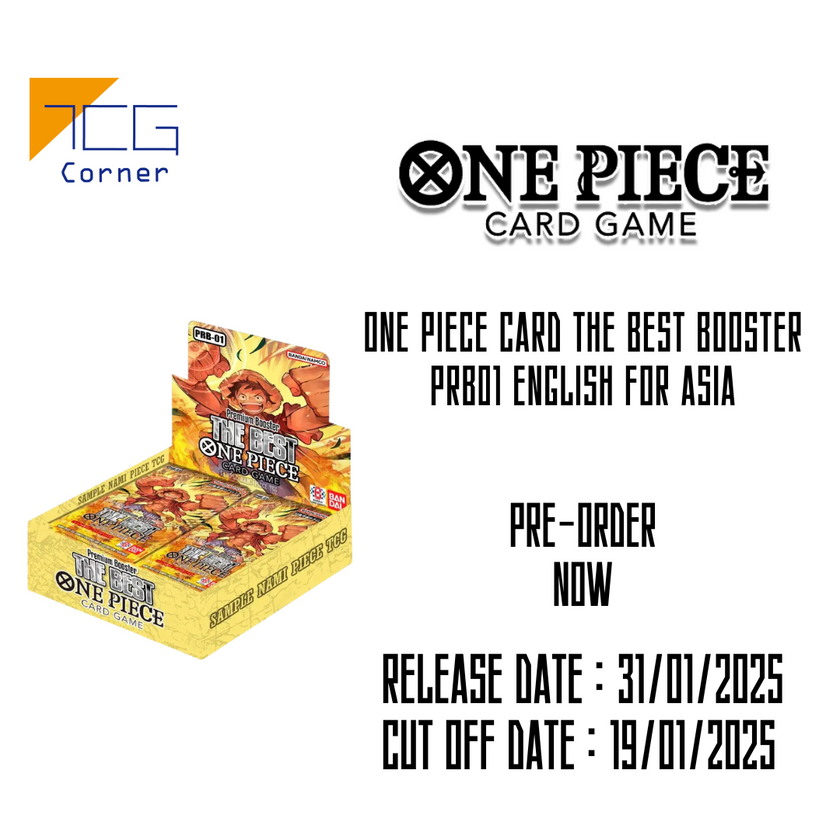 One Piece Card The Best Booster PRB01 English For Asia Pre-Order