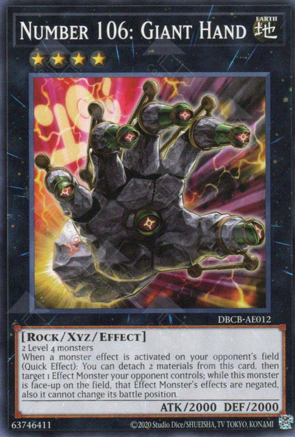 DBCB-AE012 Number 106: Giant Hand (N)