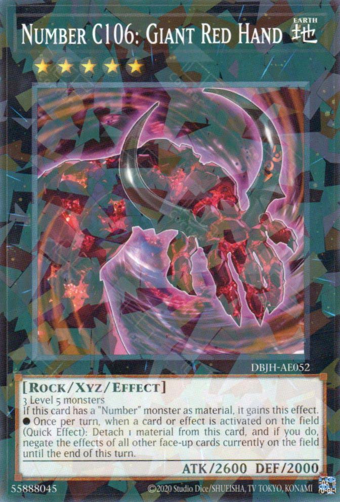 DBJH-AE052 Number C106: Giant Red Hand (P-N)