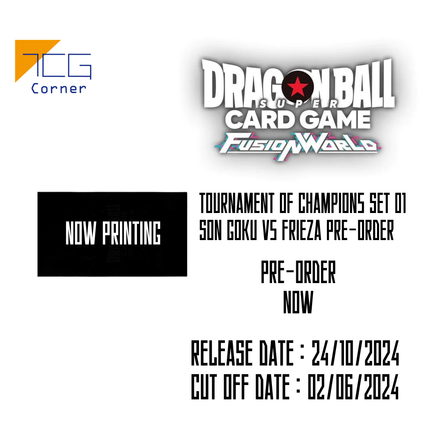 Tournament of Champions Set 01 Son GoKu vs Frieza Pre-Order