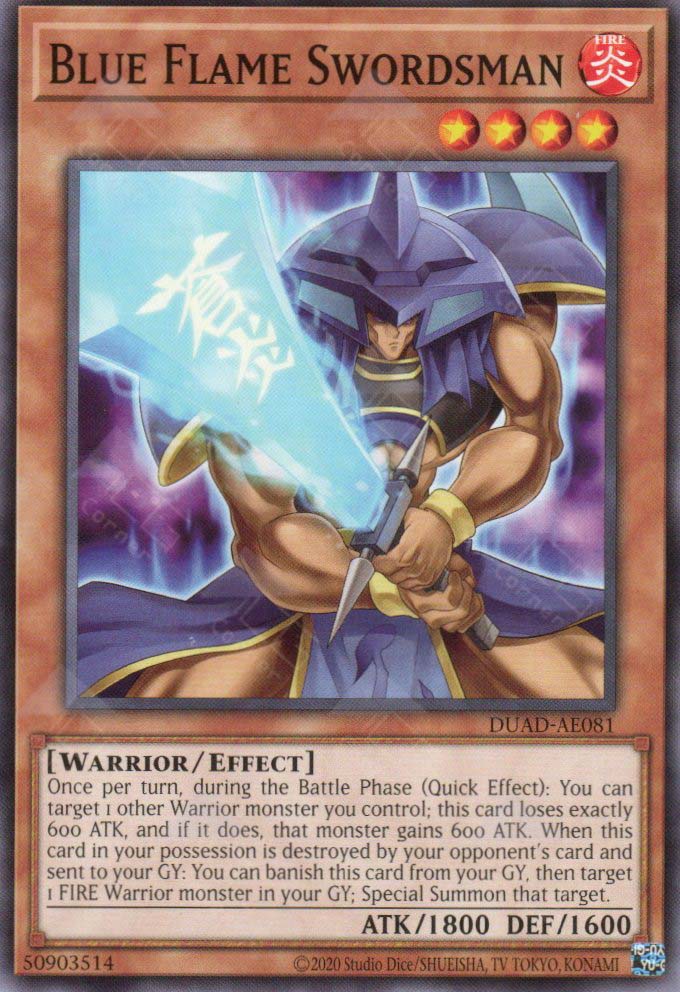 DUAD-AE081 Blue Flame Swordsman (N)