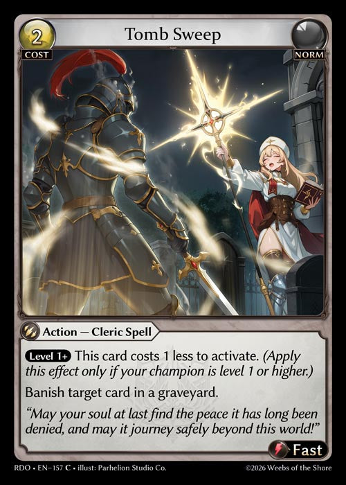 RDO-157 Foil-Tomb Sweep (Common)