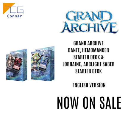 Grand Archive Dante, Hemomancer Starter Deck & Lorraine, Arclight Saber Starter Deck English
