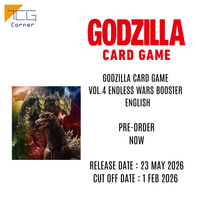Godzilla Card Game Vol.4 Endless Wars booster English Edition Pre-order Godzilla Card Game Vol.4 Endless Wars booster English Edition Pre-order