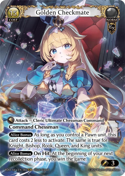 RDO 1st-085 Golden Checkmate (Ultra Rare)