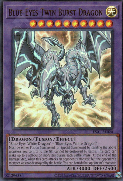 ES01-AE020 Blue-Eyes Twin Burst Dragon (UR)