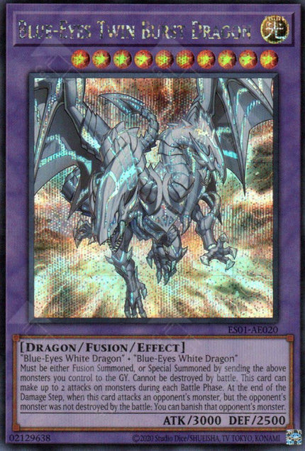 ES01-AE020 Blue-Eyes Twin Burst Dragon (SER)