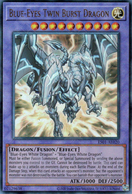 ES01-AE020 Blue-Eyes Twin Burst Dragon (UL)