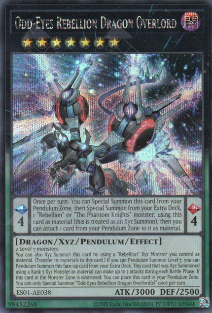 ES01-AE038 Odd-Eyes Rebellion Dragon Overlord (SER)