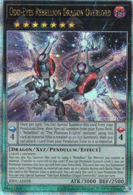 ES01-AE038 Odd-Eyes Rebellion Dragon Overlord (QCSR)